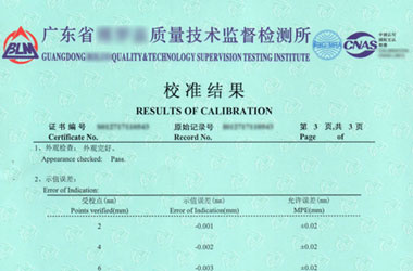 制造业91视频免费网址证书报告结果页图片